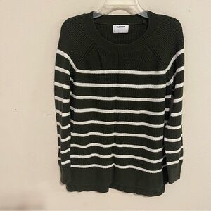 Old Navy Women's Striped Sweater - Olive Green